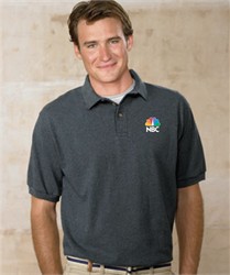 Custom Embroidered Hanes Pique Knit Polo Shirt