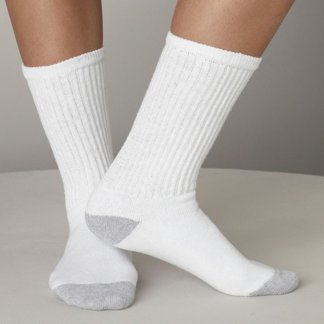 plain white sports socks