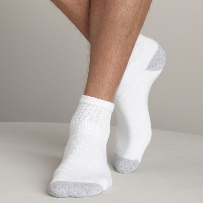 Gildan Mens Ankle Socks 6 Pairs 