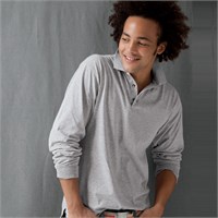 Anvil Stain Repel and Release Long-Sleeve Jersey Polo