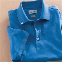 Ashworth EZ-Tech Jersey Textured Stripe Polo
