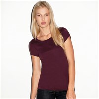 Bella Ladies' 1x1 Baby Ribbed Scoop Neck T-Shirt