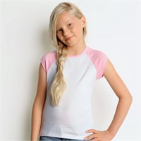 Bella Girl's Baby Rib Cap Sleeve Tee