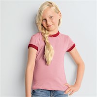 Bella Girls' Heather Ringer T-Shirt