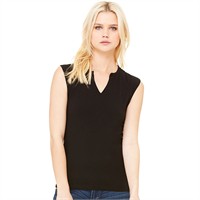 Bella Ladies' Slit-V Raglan T-Shirt