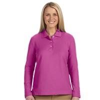 Devon & Jones Ladies' Long Sleeve Polo Shirt