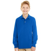 Jerzees Youth Long Sleeve Polo Shirt