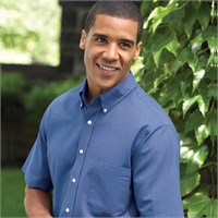 Van Heusen Men's Short-Sleeve Wrinkle-Resistant Oxford